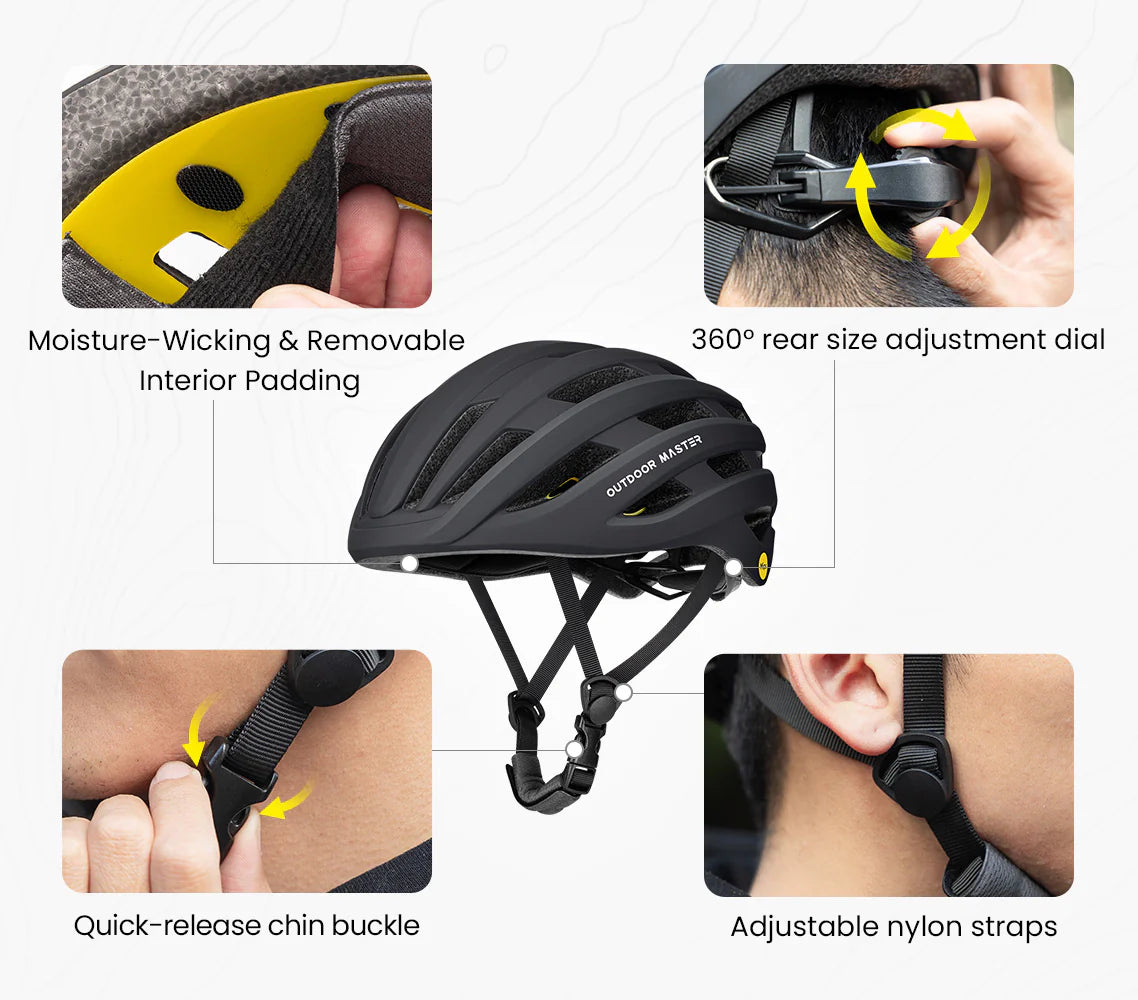OutdoorMaster Pebble MIPS Road/Gravel Helmet