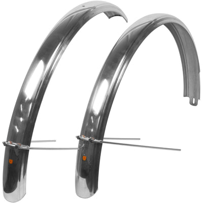 Velo Orange Zeppelin Fenders, 700c x 52mm Silver / Black