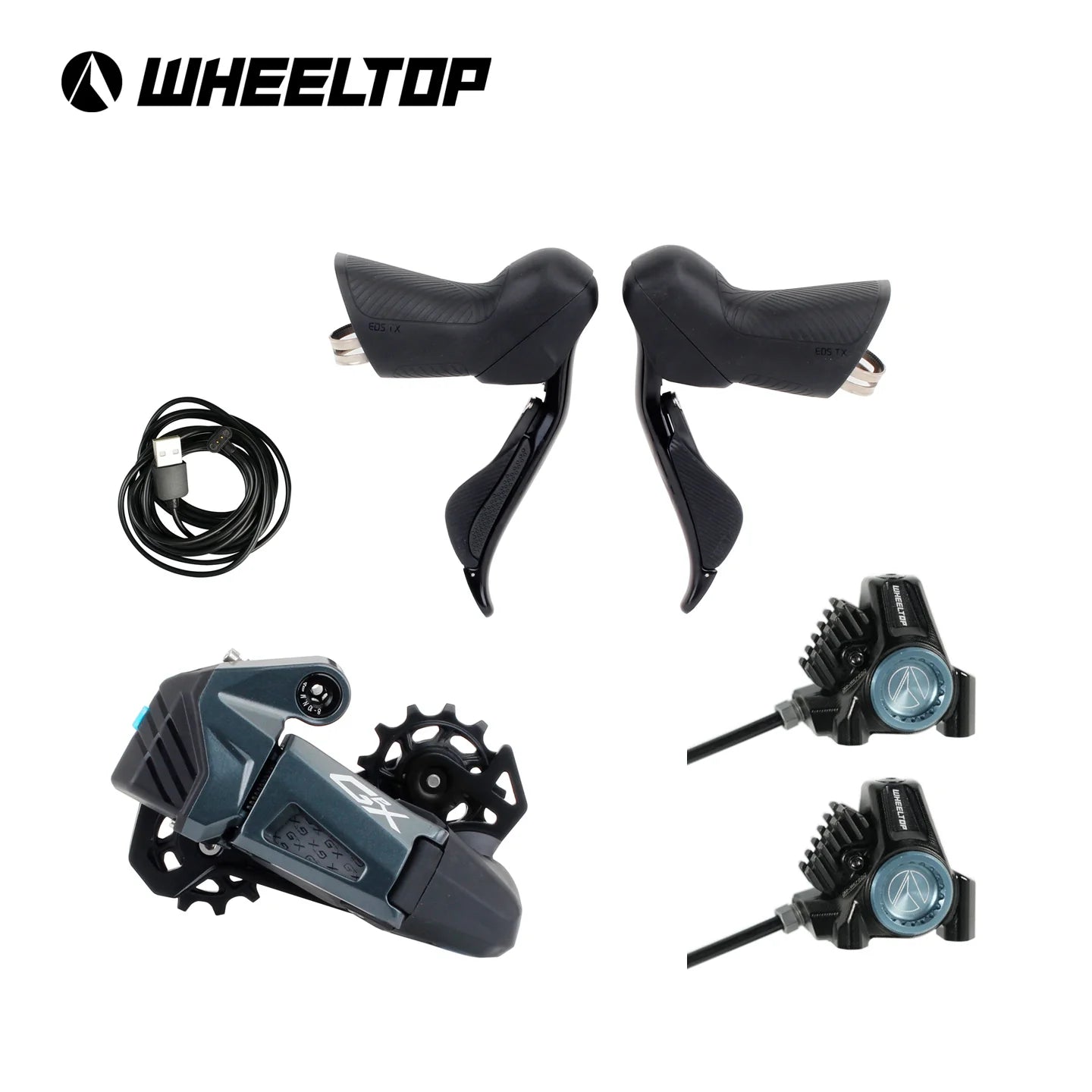 Wheeltop EDS GeX Wireless Electronic Gravel Groupset (1 X 7-14 Speed)