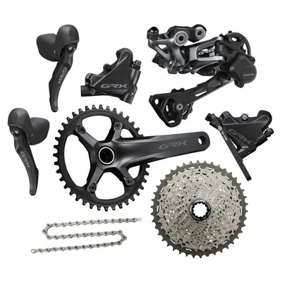 Shimano GRX RX600 Drop Bar Groupset 1x11 Speed, Hydraulic Disc