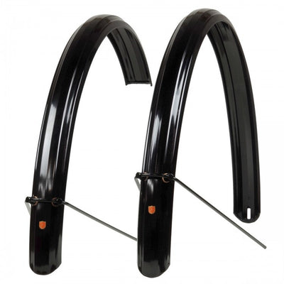 Velo Orange Zeppelin Fenders, 700c x 52mm Silver / Black