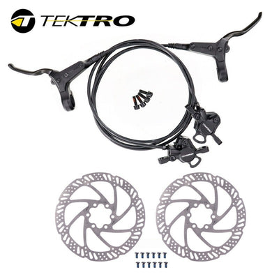 Bicycle brake system TEKTRO M275 on a white background